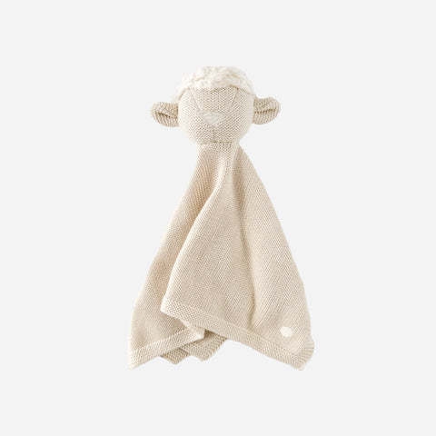 Lovey Lamb Baby Shower Gift Newborn Blanket Cuddle Cloth: Cream
