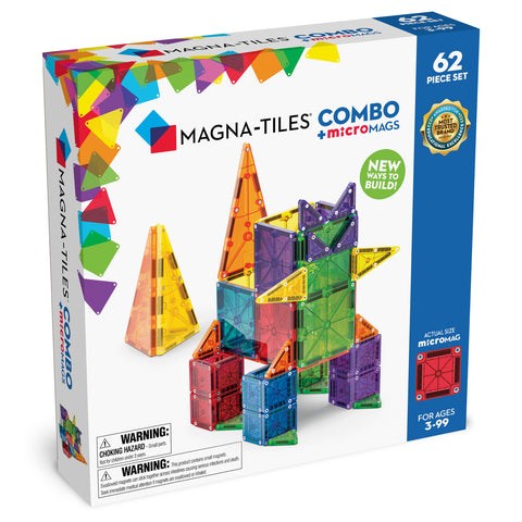 マグノリア　セット MAGNA-TILES Combo 62-Piece Set – Mother Earth Baby/Curious Kidz Toys