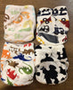 GENTLY USED 4 Pack Alva Baby Pocket Diaper