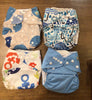 GENTLY USED 4 Pack Alva Baby Pocket Diaper