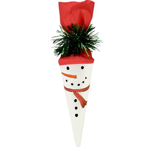 TOPS Malibu - Mini 7" Surprise Cone - Winter Holiday - Snowman