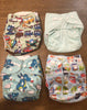 GENTLY USED 4 Pack Alva Baby Pocket Diaper