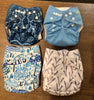 GENTLY USED 4 Pack Alva Baby Pocket Diaper