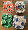 GENTLY USED 4 Pack Alva Baby Pocket Diaper