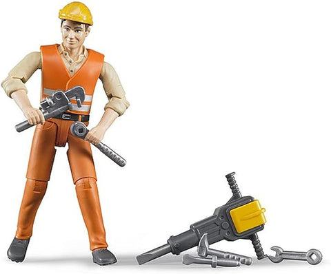 Bruder 60020 Construction Worker with Accessories