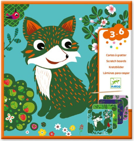 DJECO Scratch Boards- Country Creatures