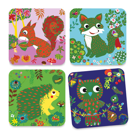 DJECO Scratch Boards- Country Creatures