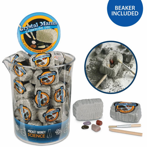Heebie Jeebies Gemstone Dig Geology in Scientific Beaker