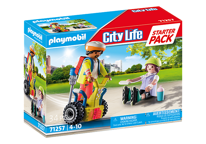 Playmobil Starter Pack 71257 Rescue w/ Balance Racer – Mother Earth Baby/Curious Kidz Toys