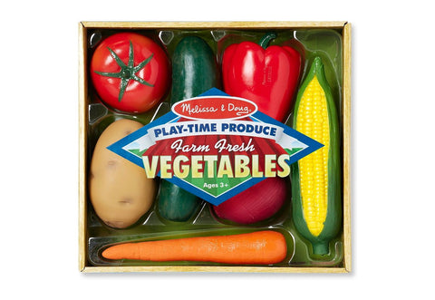 Melissa & Doug Play Time Produce Vegetables- Play Food