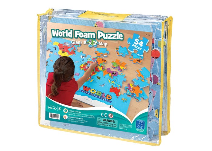 Educational Insights - World Foam Map Puzzle