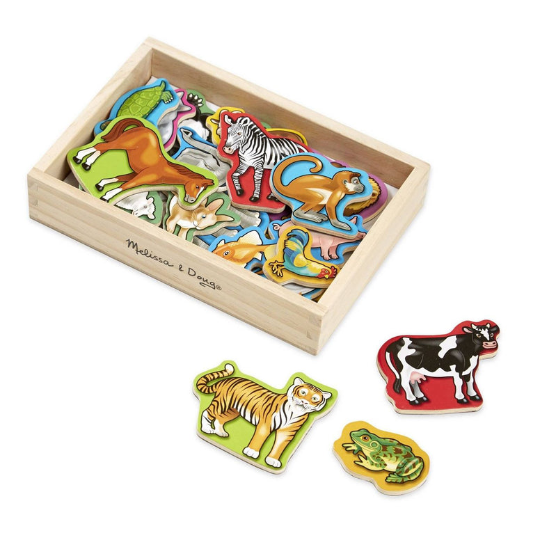 Melissa & Doug Wooden Animal Magnets