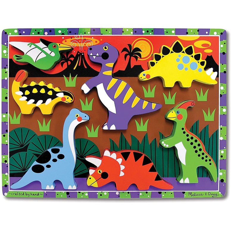 Melissa & Doug Chunky Puzzle - Dinosaurs