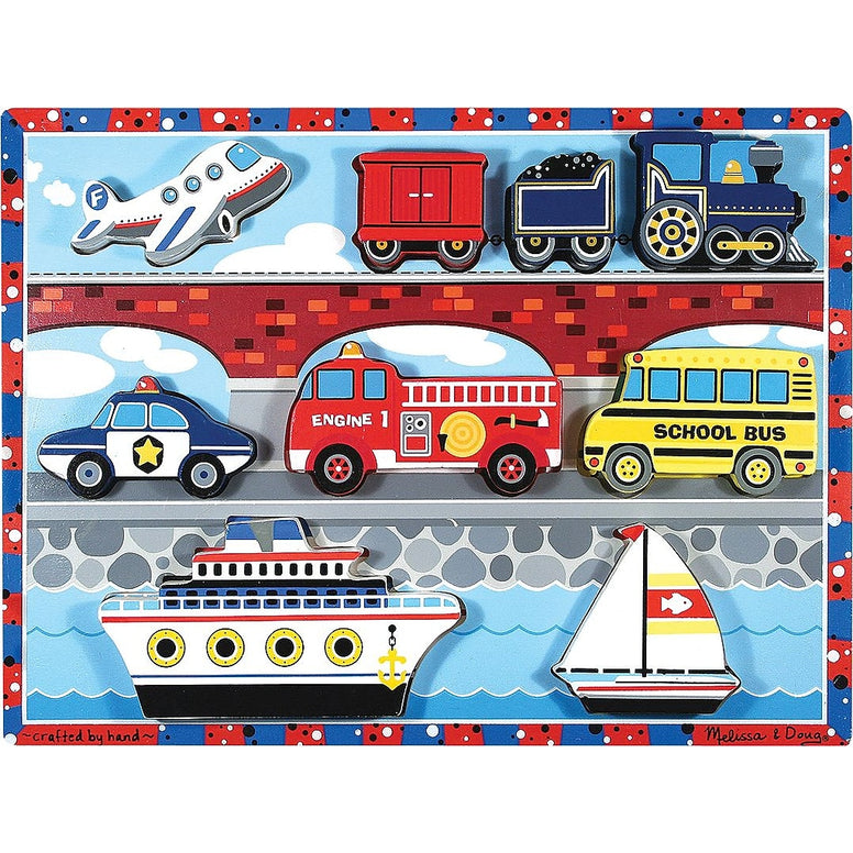 Melissa & Doug Chunky Puzzle - Vehicles