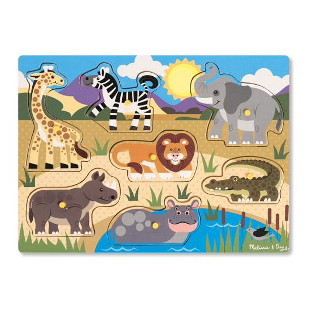Melissa & Doug Peg Puzzle - Safari