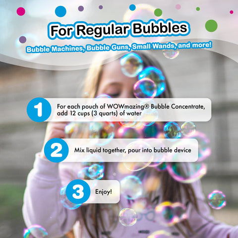 South Beach Bubbles WOWmazing™ Bubble Concentrate Refill - pouches-pack - Just Add Water!  Made in USA