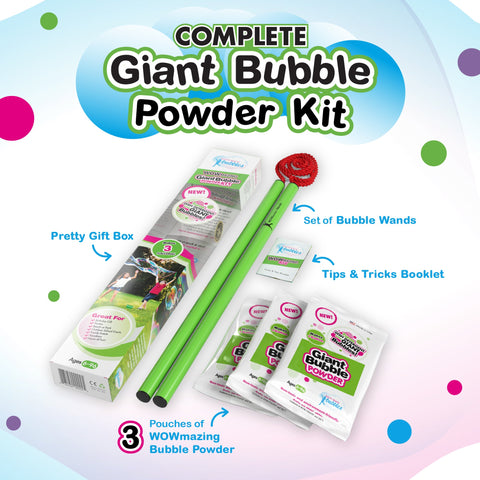 South Beach Bubbles WOWmazing Giant Bubble Powder Kit and Wand