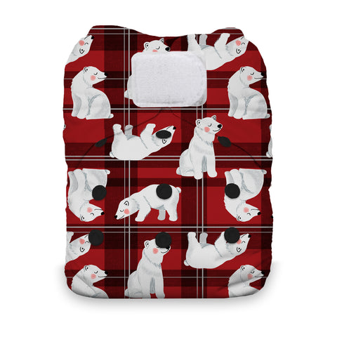 Thirsties Natural One Size AIO Cloth Diaper - HOOK & LOOP - FINAL CLEARANCE