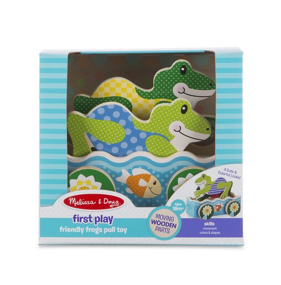 Melissa & Doug First Play Friendly Frogs Pull Toy