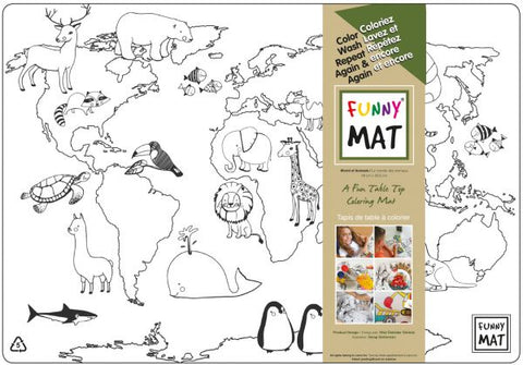 Funny Mat - Table Top Coloring Mats