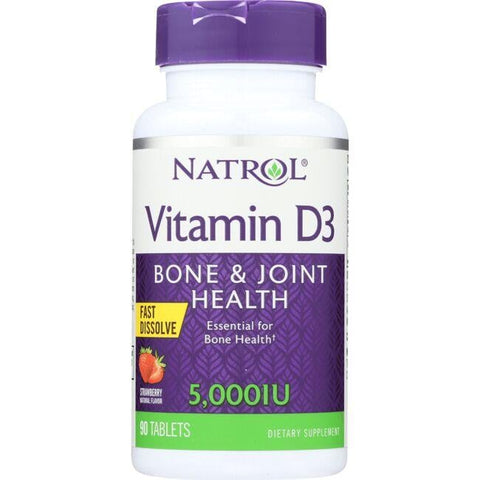 Natrol Vitamin Fast Dissolve D3 Bone & Joint Health