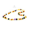 Baltic Amber and Semistone Teething Necklace