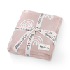 Bleu La La 100% Luxury Cotton Swaddle Receiving Baby Blanket - Rainbow: Brown