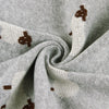 Bleu La La 100% Luxury Cotton Receiving Swaddle Baby Blanket - Sheep: Grey