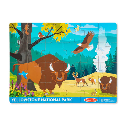 Melissa & Doug 24 Piece Wooden Jigsaw Puzzle - Yellowstone