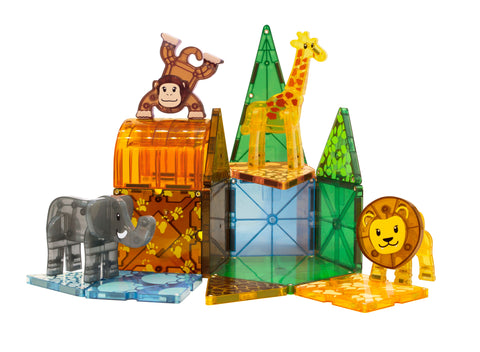 MAGNA-TILES Safari Animals 25 Piece Set