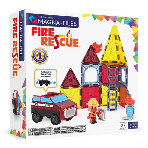 MAGNA-TILES Fire Rescue 27 Piece Set