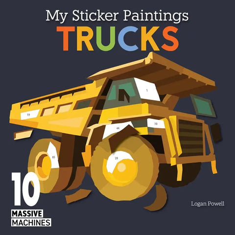 Wellspring - Activity Book - My Sticker Paintings: Trucks