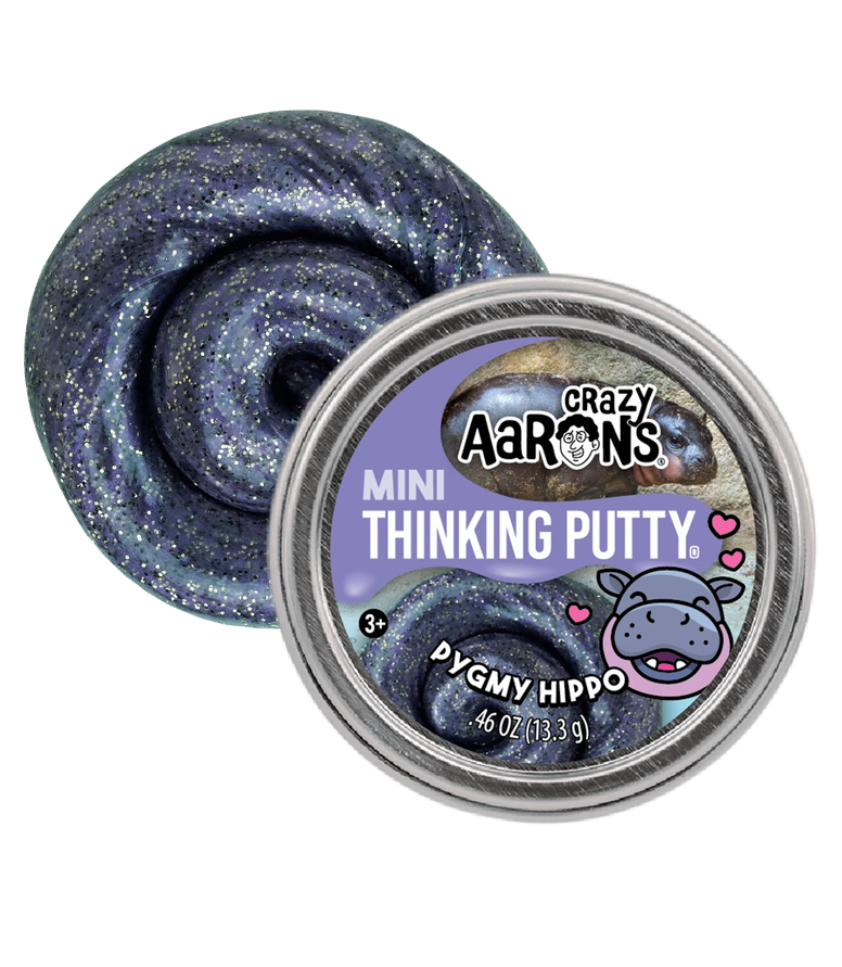 Crazy Aaron’s Mini Thinking Putty Pygmy Hippo