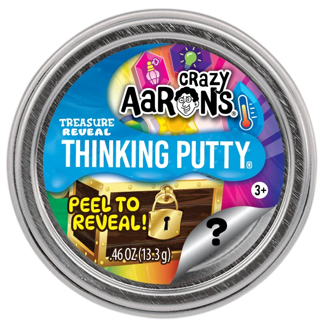Crazy Aaron’s Mini Thinking Putty Treasure Reveal - 2 inch tin