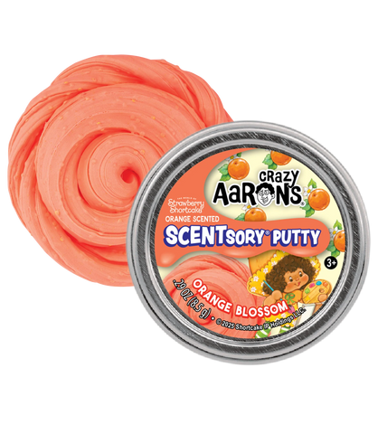 Crazy Aaron’s Mini Thinking Putty Mini Orange Blossom Scentsory Putty