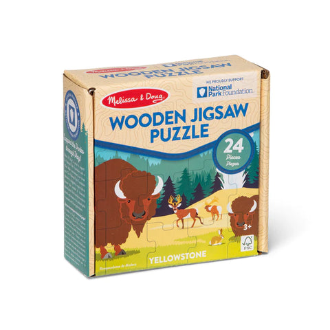 Melissa & Doug 24 Piece Wooden Jigsaw Puzzle - Yellowstone