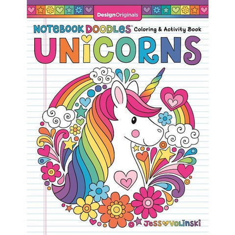 Wellspring - Coloring Book - Notebook Doodles Unicorns