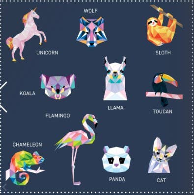 Wellspring - Activity Book - My Sticker Paintings: Cool Animals