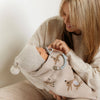 Bleu La La 100% Luxury Cotton Receiving Swaddle Baby Blanket - Deer: Mocha