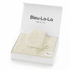 Bleu La La 100% Organic Cotton Luxury Organic Blanket + Hat Gift Set: Dove Grey