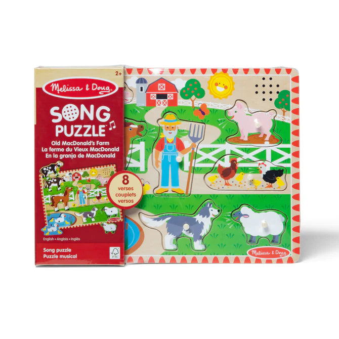 Melissa & doug farm animals sound puzzle sales