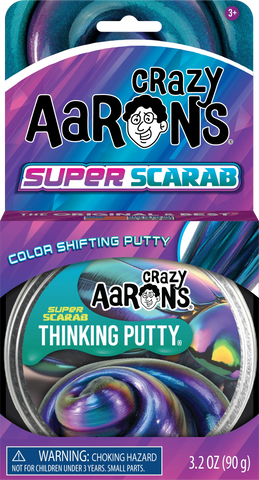 Crazy Aaron’s Thinking Putty - Super Scarab - Full Size 4" Tin