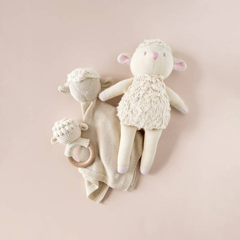 Plush Toy Lamb Baby Newborn Stuffed Animal Gift Sheep: Cream