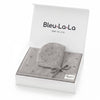 Bleu La La 100% Organic Cotton Luxury Organic Blanket + Hat Gift Set: Dove Grey