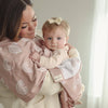 Bleu La La 100% Luxury Cotton Swaddle Receiving Baby Blanket - Rainbow: Brown