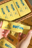 Butter Sticker Relieve Pressure Squishy Toy: Yellow / One Size