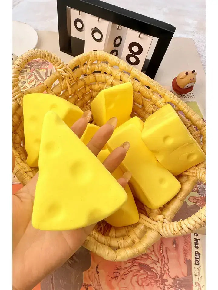 Squishy Cheese Relieve Pressure Squishy Toy: Cheese / One Size