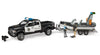 Bruder 02507 Ram 2500 Police Pickup, L+S Module, Trailer with Boat and 2 Figures