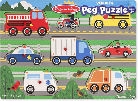 Melissa & Doug Peg Puzzle - Vehicles #2