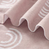 Bleu La La 100% Luxury Cotton Swaddle Receiving Baby Blanket - Rainbow: Brown